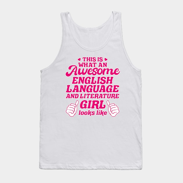 English Language and literature Girl Tank Top by cecatto1994